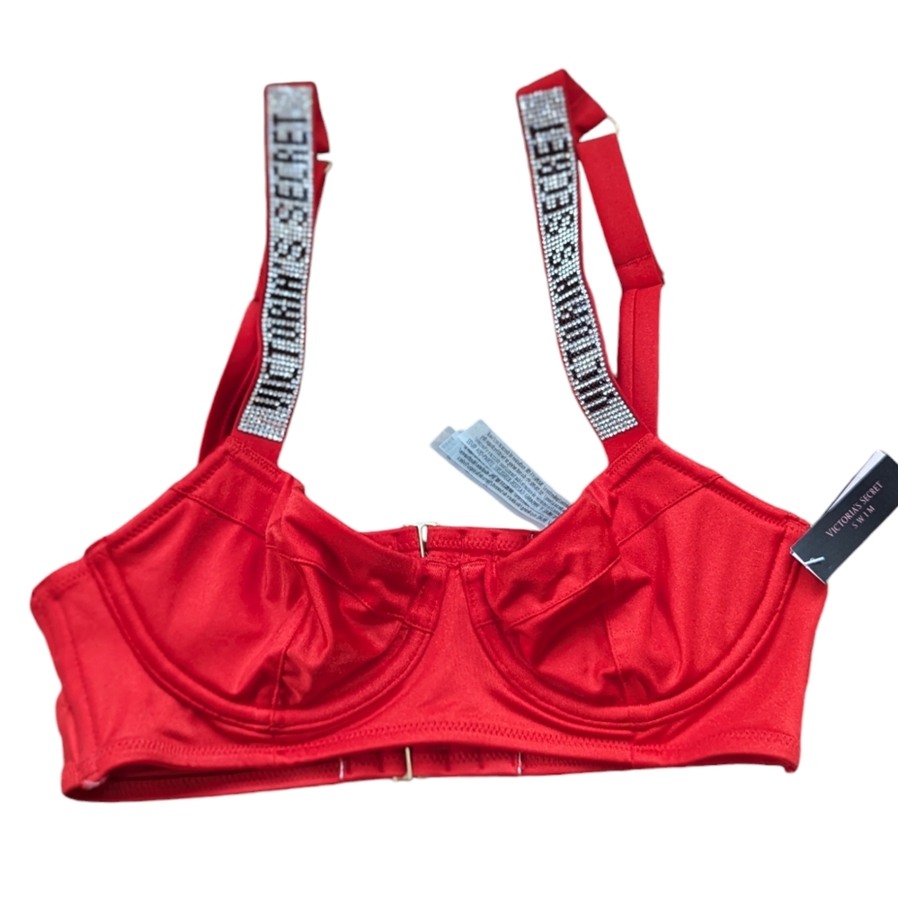 VICTORIAS SECRET Shine Strap Wicked Swim Top NWT - Picture 4 of 5